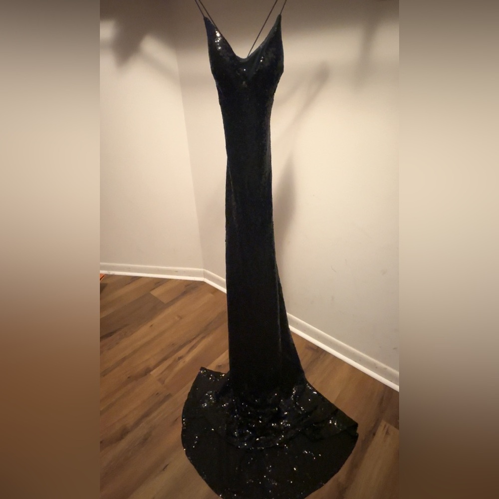 B Darlin Elegant Black Sequin Dress